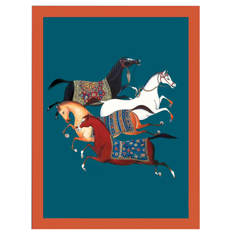 Плед Hermes Four Horses Plaid Изумрудный Оранжевый Мульти Плед Hermes Four Horses Plaid Изумрудный Оранжевый Мульти в Грозном | Loft Concept