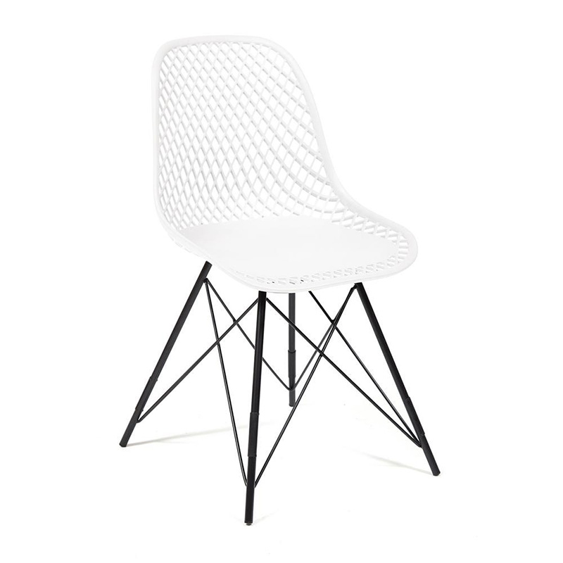 Стул DSR mesh white Белый Черный Стул DSR mesh white Белый Черный в Грозном | Loft Concept