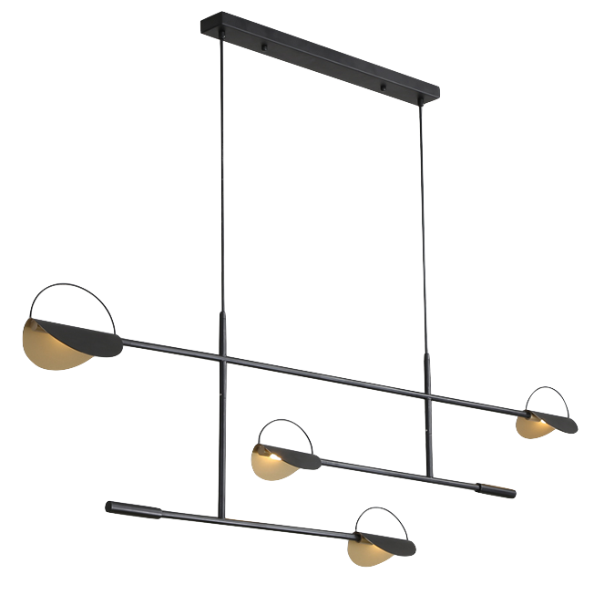 Люстра BOLIA LEAVES PENDANT black Черный Латунь Люстра BOLIA LEAVES PENDANT black Черный Латунь в Грозном | Loft Concept