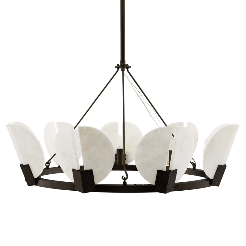 Люстра Arteriors SIERRA CHANDELIER Черный Белый Люстра Arteriors SIERRA CHANDELIER Черный Белый в Грозном | Loft Concept