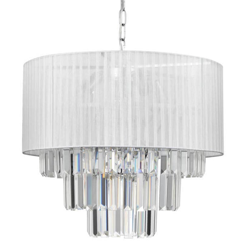 Люстра Laurella Chandelier Прозрачный (Transparent) Хром Люстра Laurella Chandelier Прозрачный (Transparent) Хром в Грозном | Loft Concept