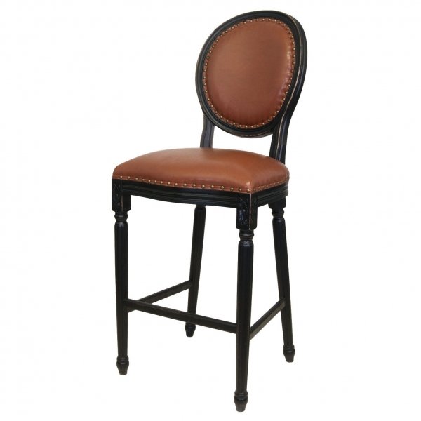 Стул French chairs Provence Bar Black Chair Черный Коричневый Стул French chairs Provence Bar Black Chair Черный Коричневый в Грозном | Loft Concept