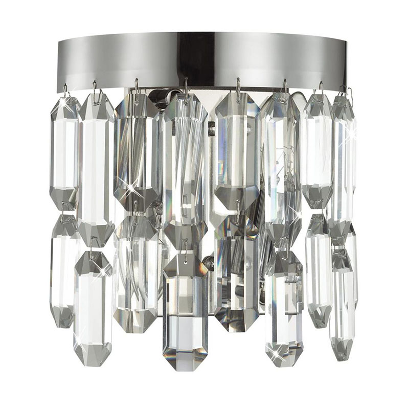 Бра Crystal Polyhedrons Wall Lamp Chrome Хром Прозрачное Стекло Бра Crystal Polyhedrons Wall Lamp Chrome Хром Прозрачное Стекло в Грозном | Loft Concept