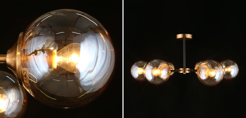 Потолочный светильник Smoky Sphere Champagne Потолочный светильник Smoky Sphere Champagne - Loft-Concept в Грозном