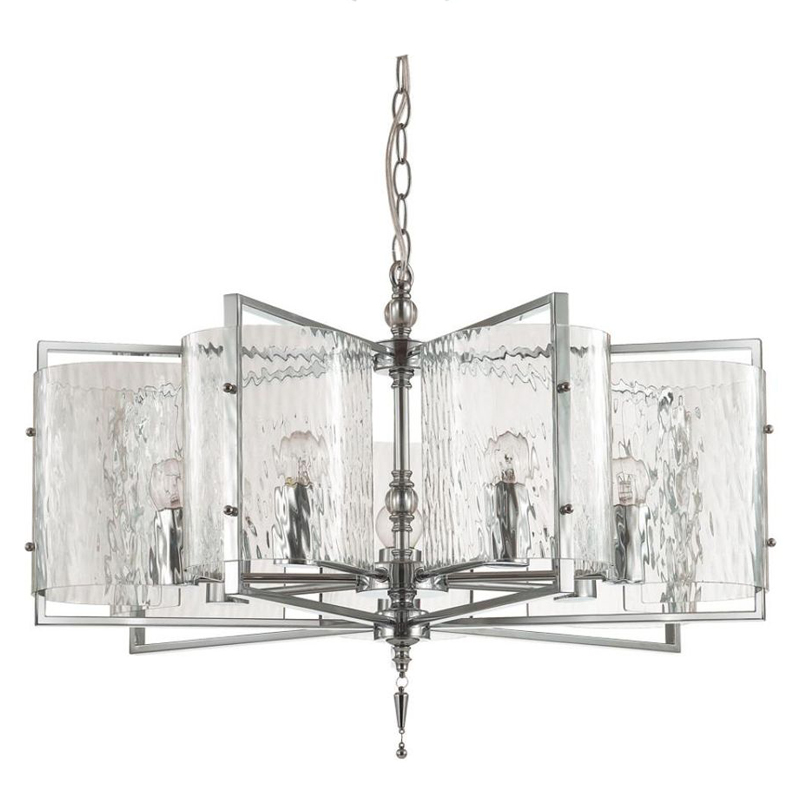 Люстра Karissa Chrome Chandelier 65 Хром Прозрачный (Transparent) Люстра Karissa Chrome Chandelier 65 Хром Прозрачный (Transparent) в Грозном | Loft Concept