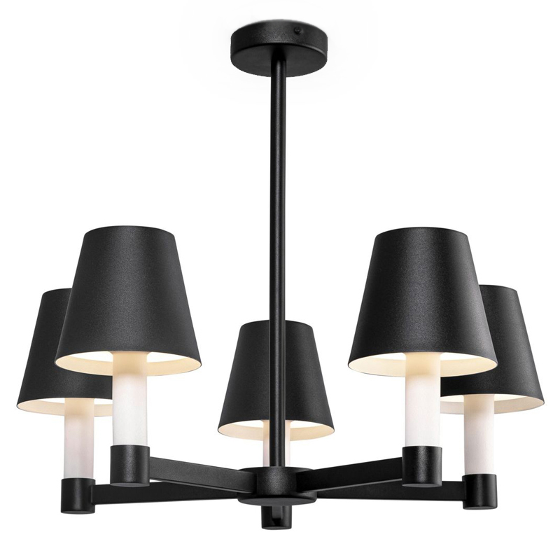 Люстра Eremon Chandelier 5 Черный Люстра Eremon Chandelier 5 Черный в Грозном | Loft Concept
