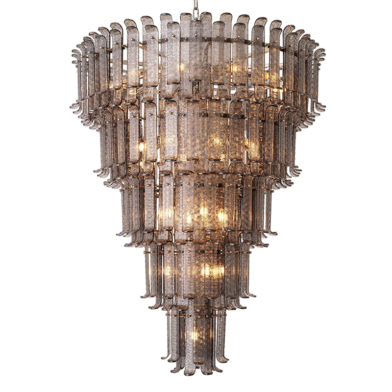 Люстра Philipp Plein Chandelier Rodeo Drive XXL Серый Никель Люстра Philipp Plein Chandelier Rodeo Drive XXL Серый Никель в Грозном | Loft Concept