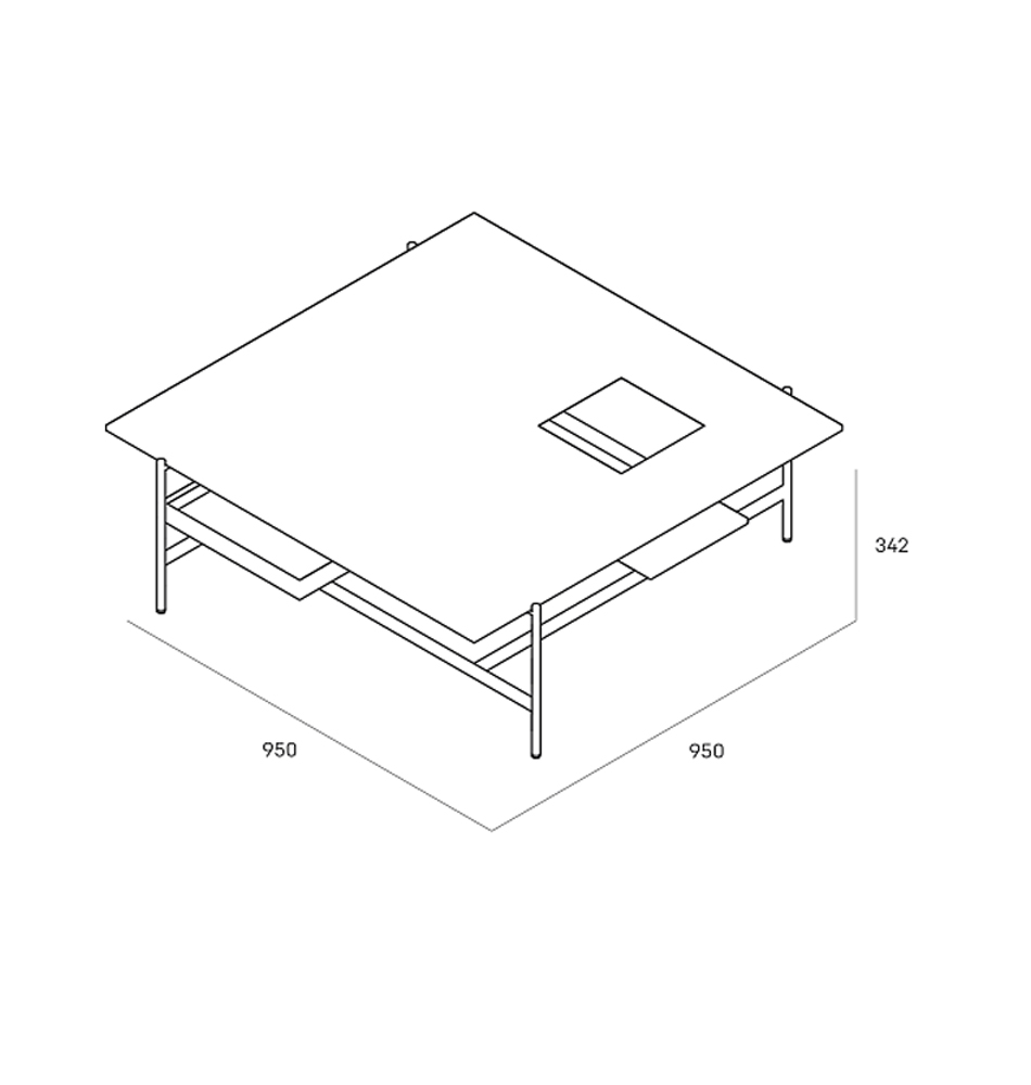Karat журнальный столик цвета серый камень с съемным подносом в Грозном