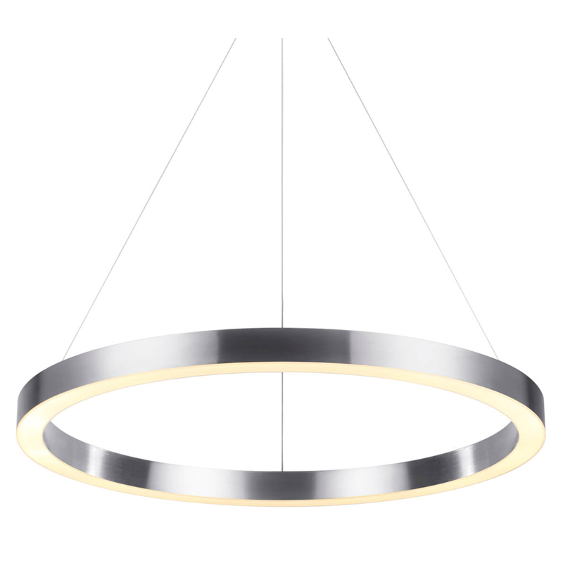Подвесной светильник Nickel Ribbon Ring 80 Никель в Грозном | Loft Concept 