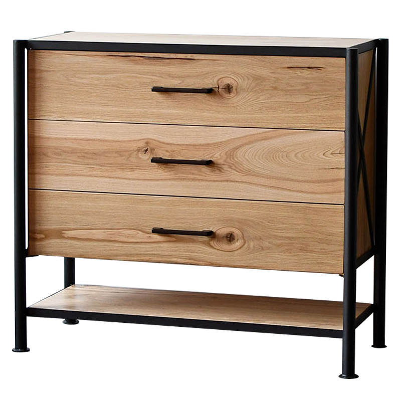 Комод в стиле лофт Terrence Industrial Metal Rust Chest of Drawers Древесина Черный Комод в стиле лофт Terrence Industrial Metal Rust Chest of Drawers Древесина Черный в Грозном | Loft Concept