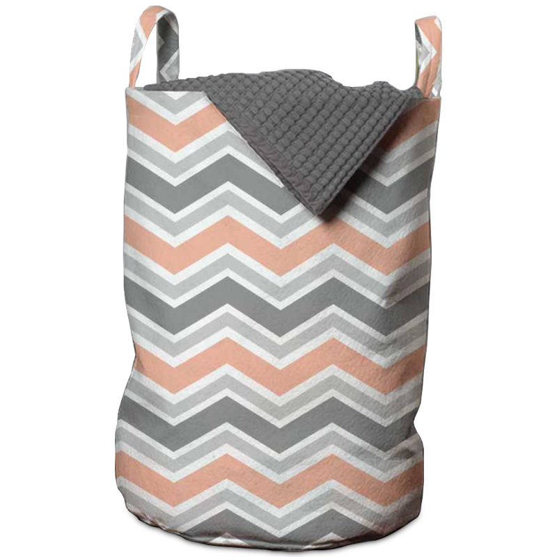 Корзина Gray Chevron Basket Мульти Корзина Gray Chevron Basket Мульти в Грозном | Loft Concept
