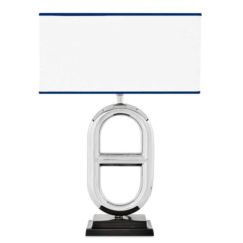 Настольная лампа Eichholtz Table Lamp Acapulco Нержавеющая сталь Черный Кремовый Настольная лампа Eichholtz Table Lamp Acapulco Нержавеющая сталь Черный Кремовый в Грозном | Loft Concept