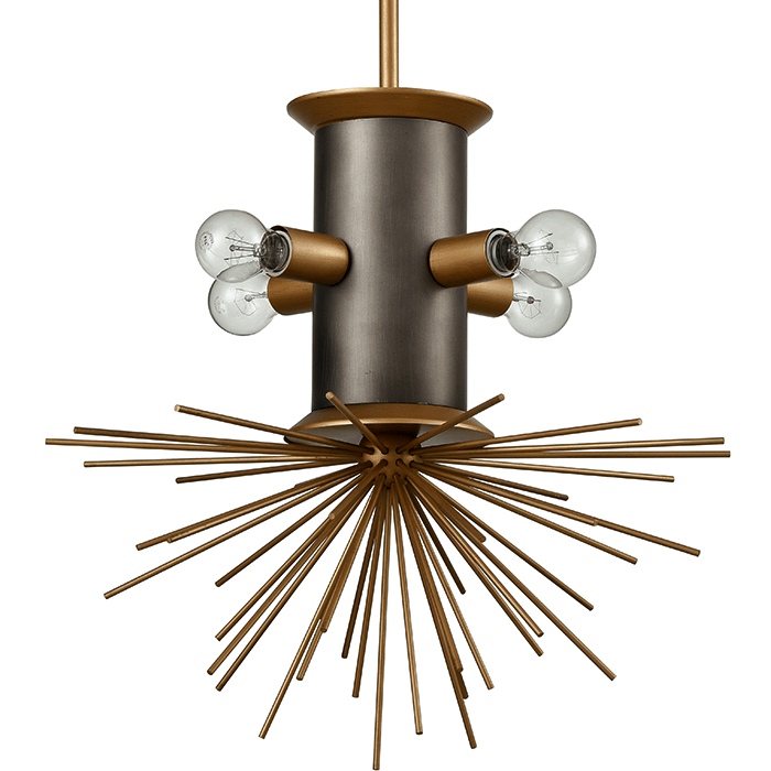 Подвесной светильник Hedgehog Chandelier Латунь Подвесной светильник Hedgehog Chandelier Латунь в Грозном | Loft Concept