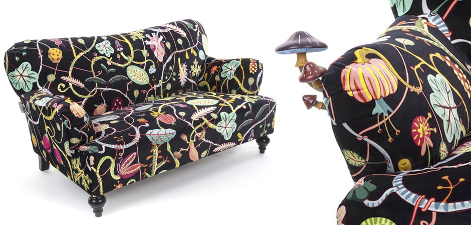 Диван Seletti Botanical Diva Sofa Black Диван Seletti Botanical Diva Sofa Black - Loft-Concept в Грозном