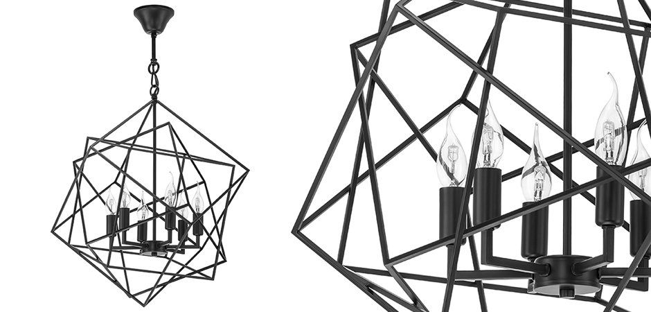 Люстра CUBIST Chandelier Black Люстра CUBIST Chandelier Black - Loft-Concept в Грозном