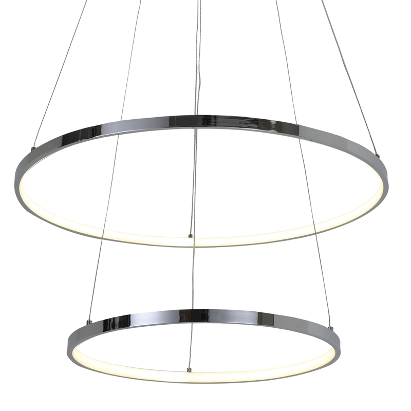 Люстра Ring Horizontal Double chromium 60+40 Хром Люстра Ring Horizontal Double chromium 60+40 Хром в Грозном | Loft Concept