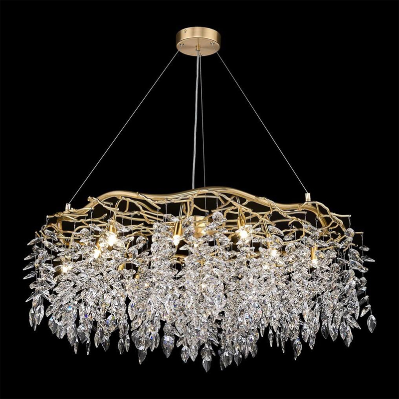 Хрустальная Люстра Diana Gold Average Золотой Хрустальная Люстра Diana Gold Average Золотой в Грозном | Loft Concept