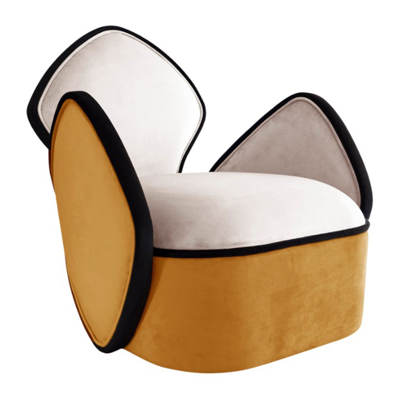 Дизайнерское Кресло Orca Armchair Designed by Sergio Prieto Белый Оранжевый Черный Дизайнерское Кресло Orca Armchair Designed by Sergio Prieto Белый Оранжевый Черный в Грозном | Loft Concept