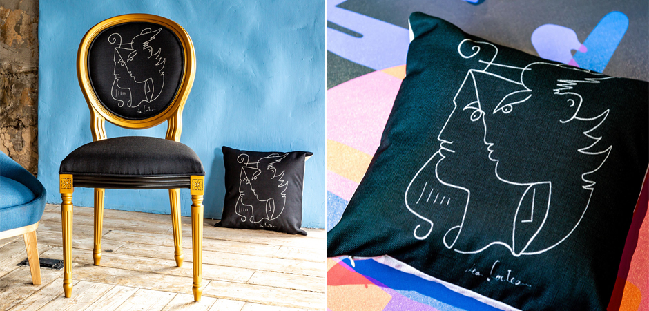 Декоративная подушка White Silhouette Orpheus Pillow Декоративная подушка White Silhouette Orpheus Pillow - Loft-Concept в Грозном
