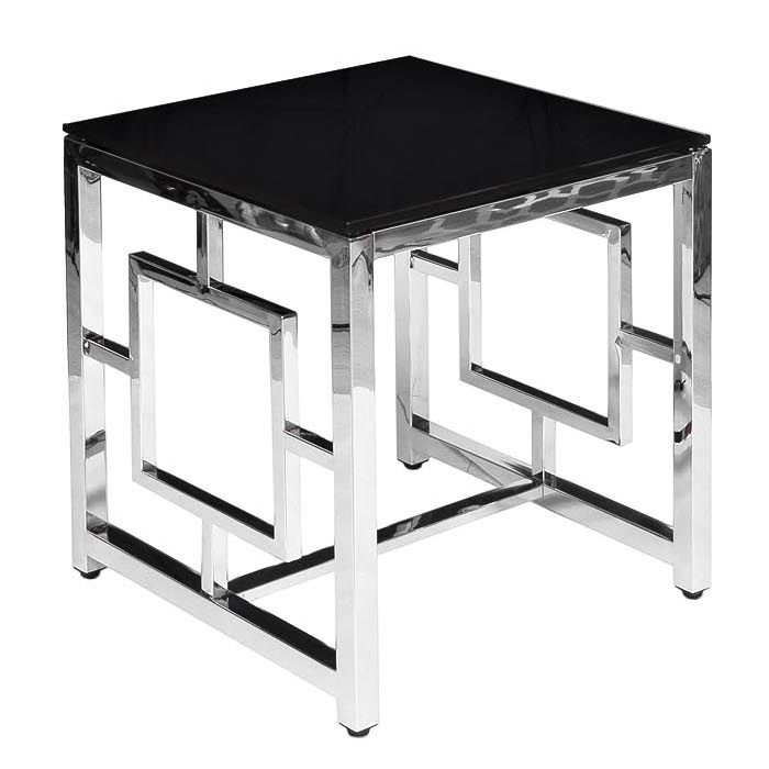 Стол Quadrum Table Хром Глянцевый черный Стол Quadrum Table Хром Глянцевый черный в Грозном | Loft Concept