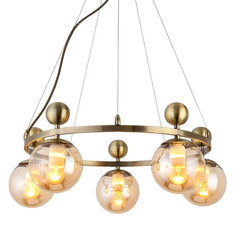 Люстра Demian Bronze Chandelier Бронза Люстра Demian Bronze Chandelier Бронза в Грозном | Loft Concept