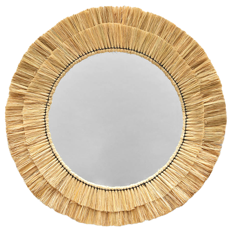 Круглое зеркало с плетеной рамой Jyoti Wicker Mirror Древесина Зеркало Круглое зеркало с плетеной рамой Jyoti Wicker Mirror Древесина Зеркало в Грозном | Loft Concept