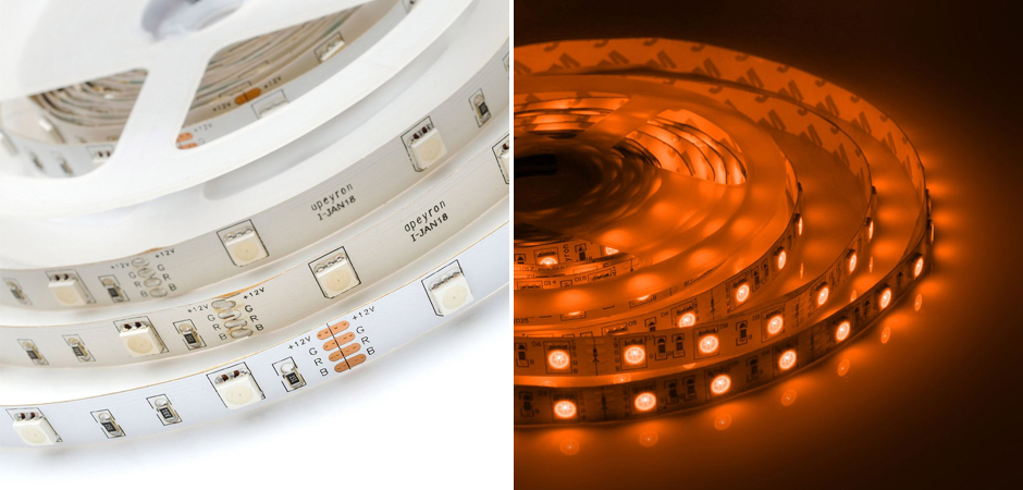 Комплект светодиодной ленты 7,2W/m 30LED/m 3528SMD разноцветный 5M Комплект светодиодной ленты 7,2W/m 30LED/m 3528SMD разноцветный 5M - Loft-Concept в Грозном