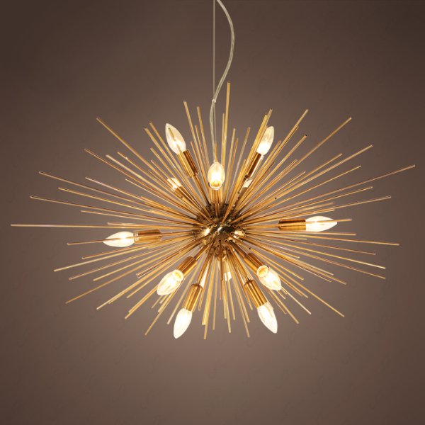 Люстра Astra Chandelier Sputnik Gold Глянцевое золото Люстра Astra Chandelier Sputnik Gold Глянцевое золото в Грозном | Loft Concept