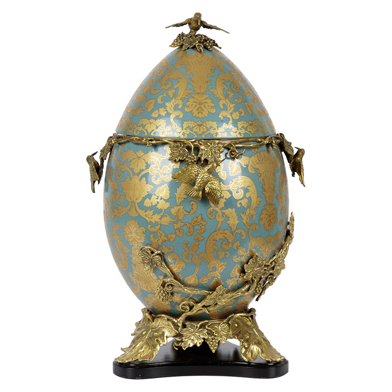 Шкатулка фарфоровая с крышкой с бронзовыми элементами Porcelain & Bronze Серый бетон Золотой Шкатулка фарфоровая с крышкой с бронзовыми элементами Porcelain & Bronze Серый бетон Золотой в Грозном | Loft Concept