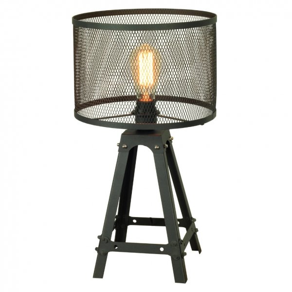 Настольная лампа Radial Cage Table Lamp Черный Настольная лампа Radial Cage Table Lamp Черный в Грозном | Loft Concept