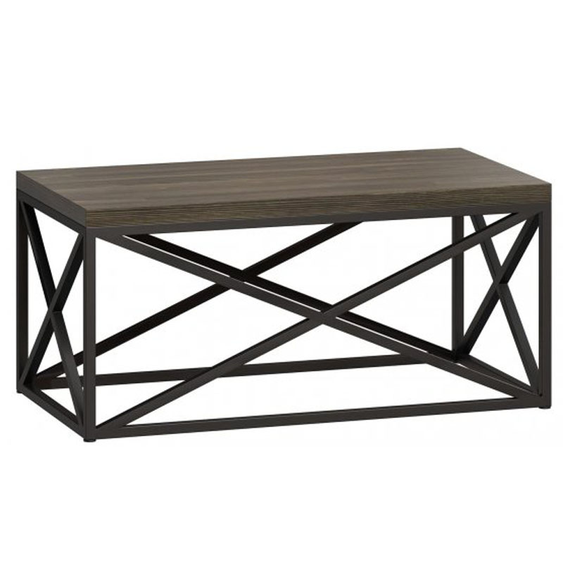 Кофейный стол Industrial Oak Geometric Coffee Table Серый Черный Кофейный стол Industrial Oak Geometric Coffee Table Серый Черный в Грозном | Loft Concept