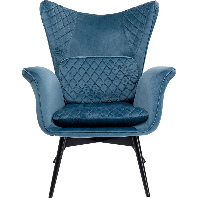 Кресло Blue Velvet Throne Синий Кресло Blue Velvet Throne Синий в Грозном | Loft Concept