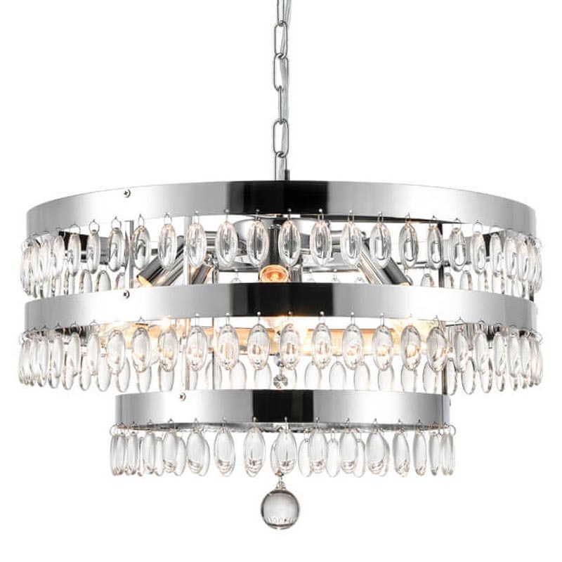 Люстра Oberon Chandelier chrome 50 Прозрачный (Transparent) Хром Люстра Oberon Chandelier chrome 50 Прозрачный (Transparent) Хром в Грозном | Loft Concept