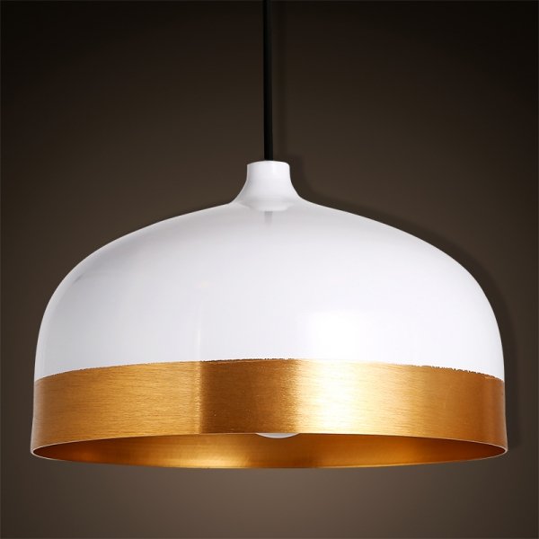 Подвесной светильник Cone Lux Pendant White Белый Глянцевое золото Подвесной светильник Cone Lux Pendant White Белый Глянцевое золото в Грозном | Loft Concept