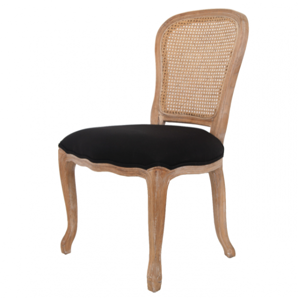 Стул French chairs Provence Neman Black Rattan Chair Черный Бежевый Стул French chairs Provence Neman Black Rattan Chair Черный Бежевый в Грозном | Loft Concept