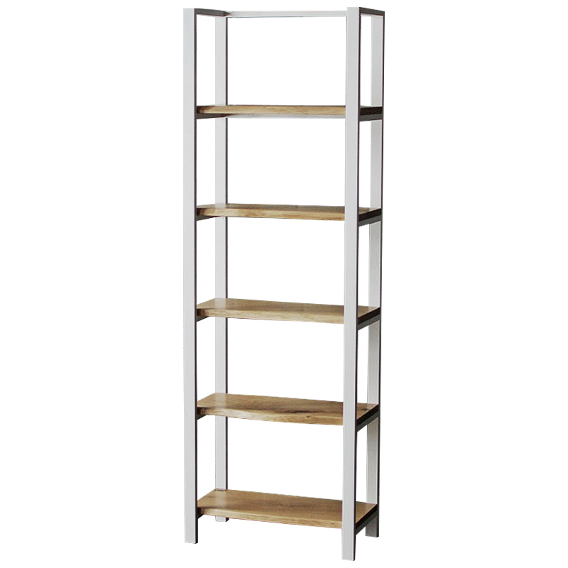 Стеллаж Holt White Industrial Metal Rust Rack Белый Древесина Стеллаж Holt White Industrial Metal Rust Rack Белый Древесина в Грозном | Loft Concept