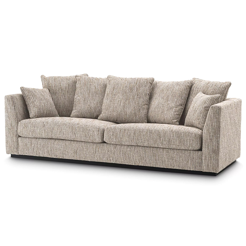 Диван Eichholtz Sofa Taylor Mademoiselle Beige Черный Бежево-серый Диван Eichholtz Sofa Taylor Mademoiselle Beige Черный Бежево-серый в Грозном | Loft Concept