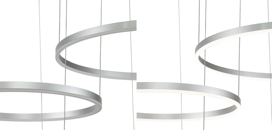 Подвесной светильник Neo Circles Triple Silver Подвесной светильник Neo Circles Triple Silver - Loft-Concept в Грозном