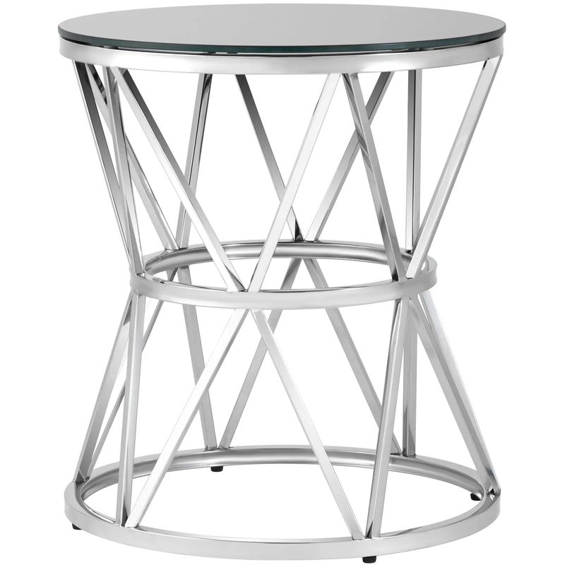 Стол приставной Beranger Collection Silver Серебряный Черный Стол приставной Beranger Collection Silver Серебряный Черный в Грозном | Loft Concept
