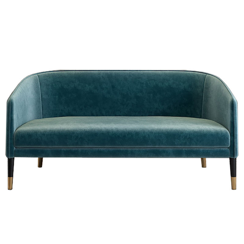 Диван Elliott Sofa Бирюзовый Черный Диван Elliott Sofa Бирюзовый Черный в Грозном | Loft Concept