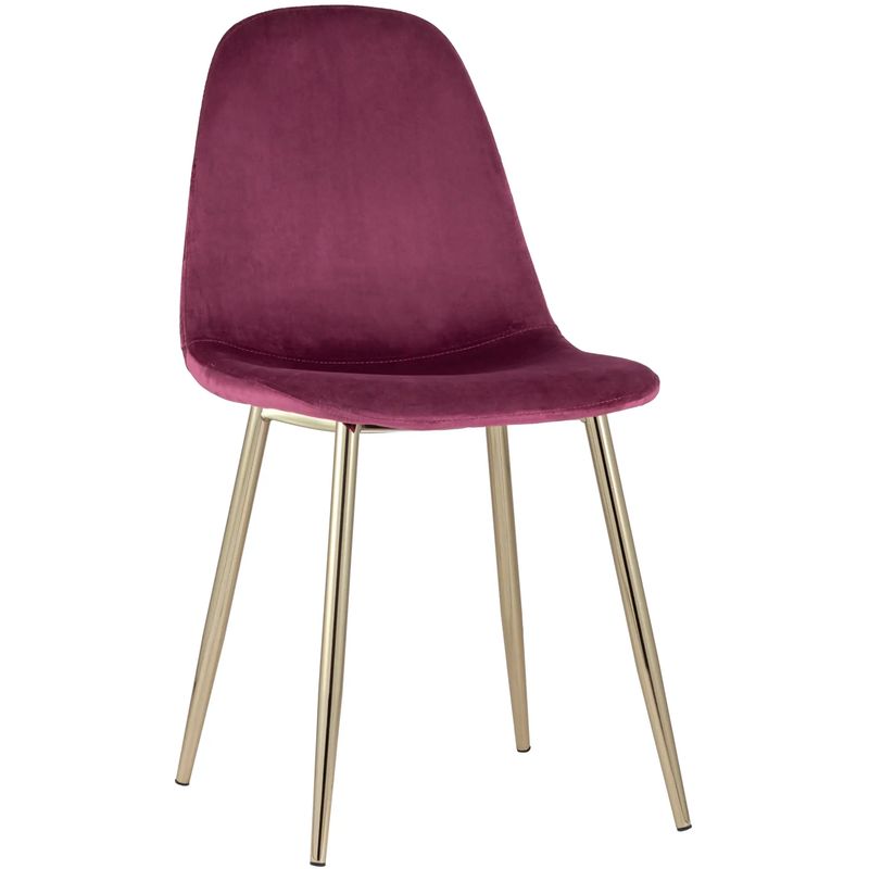 Стул Archie Chair Велюр Фуксия Золотые ножки Фуксия Золотой Стул Archie Chair Велюр Фуксия Золотые ножки Фуксия Золотой в Грозном | Loft Concept