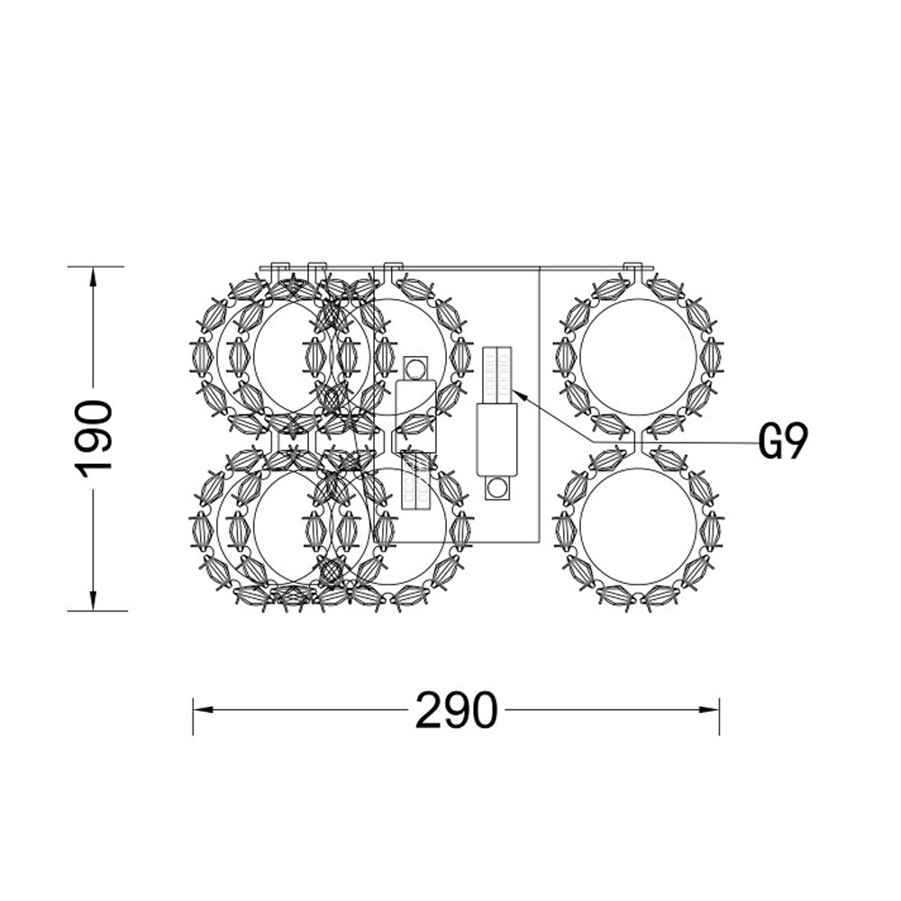 Бра с россыпью хрусталя Perfection of Diamonds Бра с россыпью хрусталя Perfection of Diamonds в Грозном