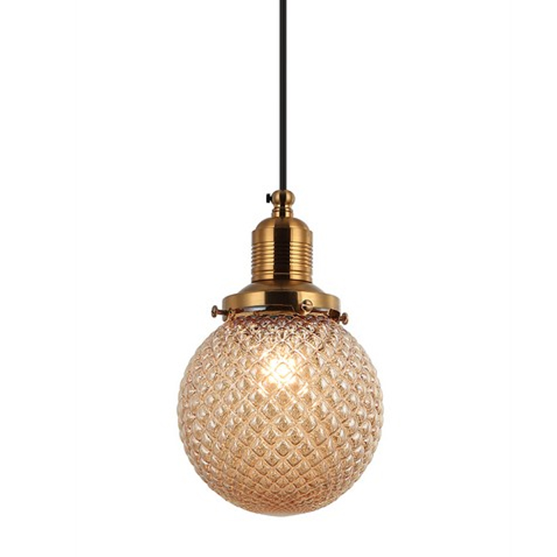 Подвесной светильник Perforated Bubbles Янтарь Латунь Янтарный Подвесной светильник Perforated Bubbles Янтарь Латунь Янтарный в Грозном | Loft Concept