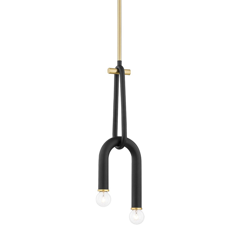 Светильник Paulson floppy pendant gold Черный Золотой Светильник Paulson floppy pendant gold Черный Золотой в Грозном | Loft Concept