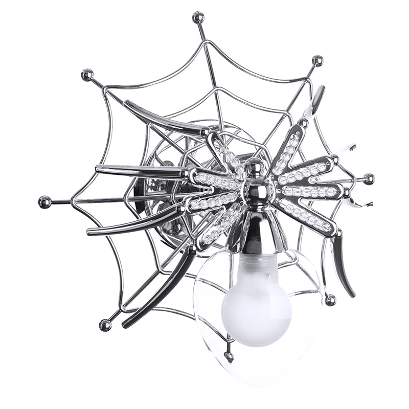 Бра Паук с паутиной Spiders lamp Серебряный Бра Паук с паутиной Spiders lamp Серебряный в Грозном | Loft Concept