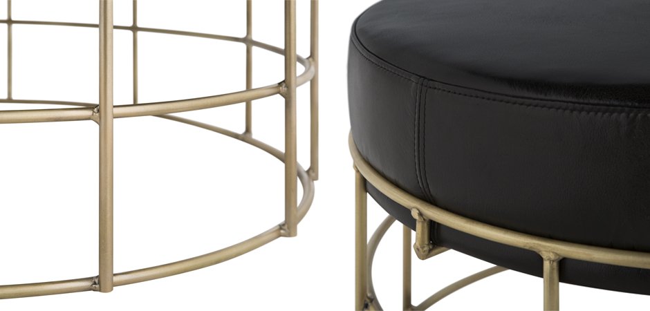 Пуф Cage Rods Gold 80 Пуф Cage Rods Gold 80 - Loft-Concept в Грозном