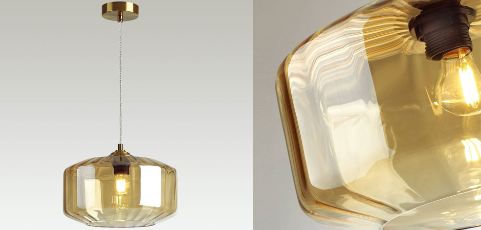 Подвесной светильник Multicolored Glass Amber Подвесной светильник Multicolored Glass Amber - Loft-Concept в Грозном