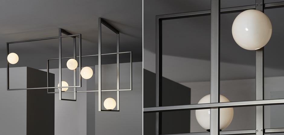 Люстра Mondrian Glass Venicem Ceiling Lamp graphite Люстра Mondrian Glass Venicem Ceiling Lamp graphite - Loft-Concept в Грозном