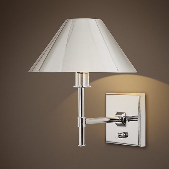 Бра RH Petite Candlestick SCONCE Polished Nickel Хром Бра RH Petite Candlestick SCONCE Polished Nickel Хром в Грозном | Loft Concept