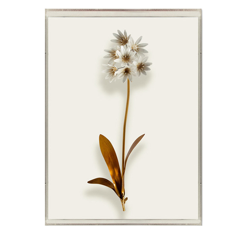 Аксессуар на стену цветок Tommy Mitchell Flower 9 Бежевый Белый Золотой в Грозном | Loft Concept 
